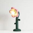 Axyaa Floral Table Lamp, Resin & Metal, Ambient Decor Style for Office Bedroom Living Room