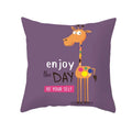 Nordic Cartoon Print Yellow Blue Cushion Cover 45*45cm by Axyaa