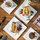 Axyaa 30/60 Piece Porcelain Tableware Set for 6/12, Cups, Saucers, Plates - MALACASA Series