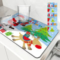 Axyaa Coffee Dish Mat: Absorbent, Anti-slip, Quick Dry Draining Pad