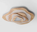 Axyaa Nordic Wood LED Ceiling Chandelier with Remote Control for Home Décor