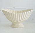 Axyaa Ceramic Fruit Tray, Pot, and Vase Decoration Set for Living Room