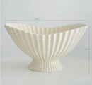 Axyaa Ceramic Fruit Tray, Pot, and Vase Decoration Set for Living Room