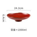 Axyaa Ceramic High-Footed Seafood Sashimi & Sushi Plates Set - Retro Restaurant Tableware