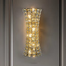Axyaa Crystal Wall Lamp Small Waist Shape Staircase Light Luxury Master Bedroom Bedside Lighting