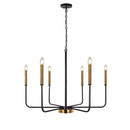 Axya Retro Chandelier: Modern LED Living Room Lighting Fixtures