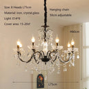 Axyaa Crystal Candle Chandeliers: Elegant Art Home Decor Ceiling Pendant Lights