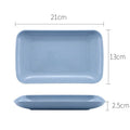 Axyaa Wheat Straw Melamine Rectangular Plate Set for Healthy Dining