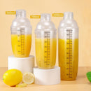 Axyaa Plastic Cocktail Shaker with Scales: 1000ml Bar Mixer Tool