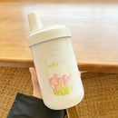 Axyaa Tulip Thermal Bubble Tea Stainless Steel Vacuum Cup with Straw