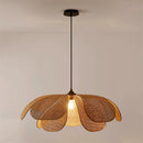 Axyaa Woven Rattan LED Chandelier Pendant Lamp for Home Decor Lighting