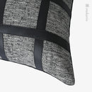 Axyaa Nordic Style Living Room Sofa Pillow in Black Gray Stitching - Hotel Quality