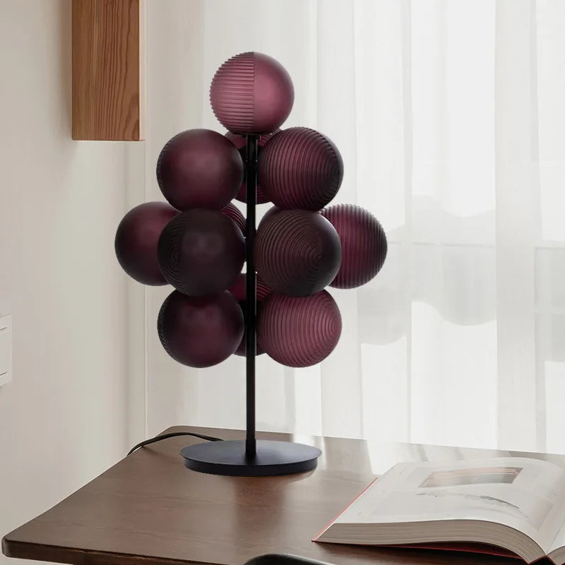 Nordic Stella Grape Floor Lamp by Axyaa: Modern Glass Bubble LED Fixture for Home Decor