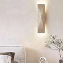 Axyaa Yellow Stone LED Wall Lamp with Pull Chain Switch