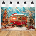 Axyaa Christmas Party Decoration Background Cloth Car & Tree Hanging Cloth