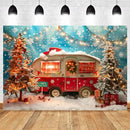 Axyaa Christmas Party Decoration Background Cloth Car & Tree Hanging Cloth