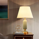 Axyaa Brass Ceramic Table Lamp Modern Luxury Decor for Home Living Room