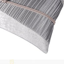 Axyaa Gray Patchwork Waist Pillow - Modern Minimalist Light Luxury for Living Room, Bedroom, or Bedside