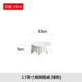 Axyaa White Plate Set: Stylish Round Western Dinnerware for Home & Hotel Tables