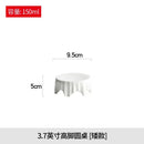 Axyaa White Plate Set: Stylish Round Western Dinnerware for Home & Hotel Tables