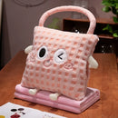 Axyaa Cartoon Lamb Fleece 3-in-One Pillow Blanket Hand Warm Hand Pillow Blanket