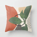 Axyaa Minimal Line Abstract Sun Pattern Plush Pillow Case