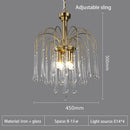 Axyaa Glass Water Drop Chandelier for Living, Bedroom, Dining Room - Retro Design