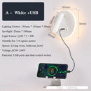 Axyaa Dual-Function LED Wall Sconce with USB Charging and Adjustable Spotlight