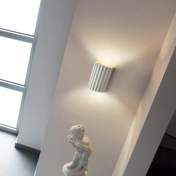 Nordic Resin Pumpkin Wall Lamp for Corridor and Bedroom by Axyaa