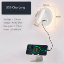 Axyaa LED Wall Lamp USB Charging Minimalist Bedroom Reading Light