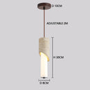 Axyaa Stone Bedside Counter Set with Pendant Lights