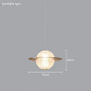 Axyaa Nordic Glass Pendant Light with LED Star Lamp for Home Decor