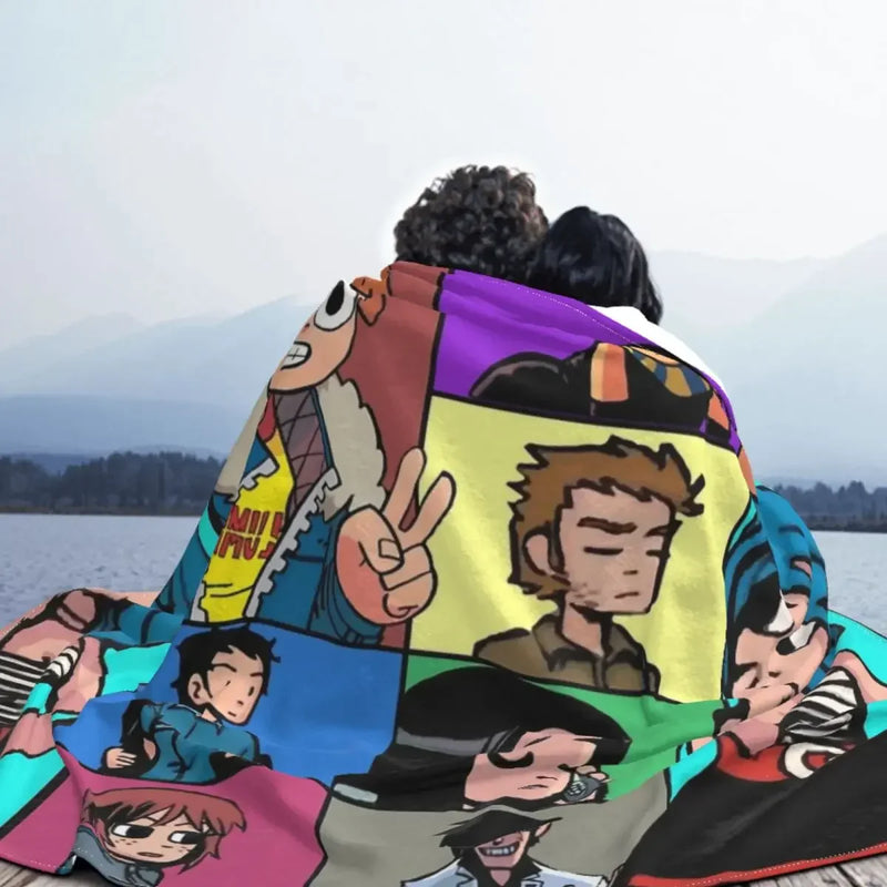 Axyaa Scott Pilgrim Fleece Blanket-Must-Have for Spring/Autumn