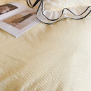 Axyaa Princess Seersucker Bedding Set with Lace Ruffle, Double Queen Twin Sheets