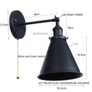 Axyaa Industrial Iron Plating Gold Wall Lamp for Restaurant Coffee Bar Bedroom