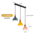 Axyaa Nordic Wood Handle Chandelier Pendant Light