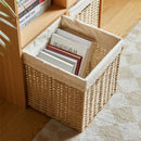 Axyaa Wicker Storage Basket for Picnics, Toys, and Clothes