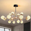 Axyaa Modern LED Chandeliers for Living and Dining Room Lighting
