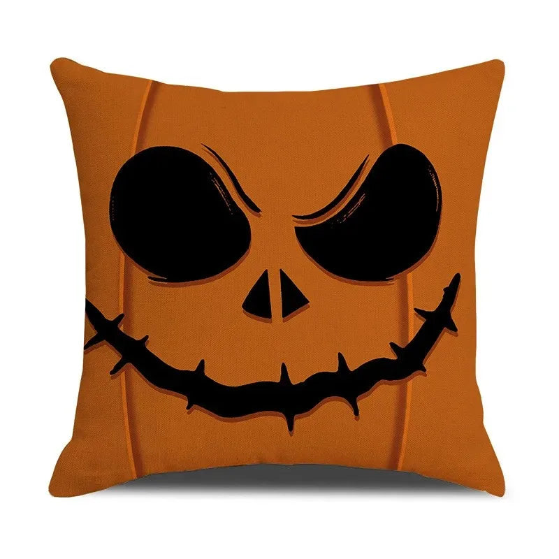 Axyaa Halloween Ghost Face Pillow Cover for Home Decor