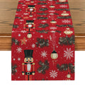 Rustic Nutcracker Table Runner by Axyaa: Festive Dining & Home Decor