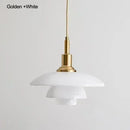 Axyaa Glass Pendant Chandelier for Home Decor Lighting