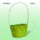 Axyaa Hand-Woven Flower Storage Baskets: 3 Shapes for Shopping & Storage