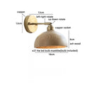 Axyaa Modern Ash Wood LED Wall Light with Pull Chain Switch