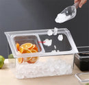 Axya Acrylic Tray with Lid for Milk Tea Shop Seasonings