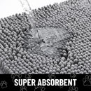 Axyaa Chenille Entrance Mat Absorbent Non-Slip Washable Mud Mat