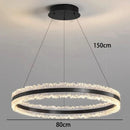 Axyaa Circular Ring Chandelier – Minimalist High-End Style Dining Room Living Room Light