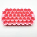 Axyaa Silicone Honeycomb Ice Mold with Cover for Easy Release