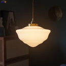 Axyaa Glass LED Pendant Lights, Copper Socket, Nordic Modern Hanging Lamp