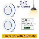 Axyaa Wireless Light Switch Mini Round Button Remote Control LED Lamp