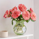 Axyaa Green Glass Tulip Vase - Modern Home Decor